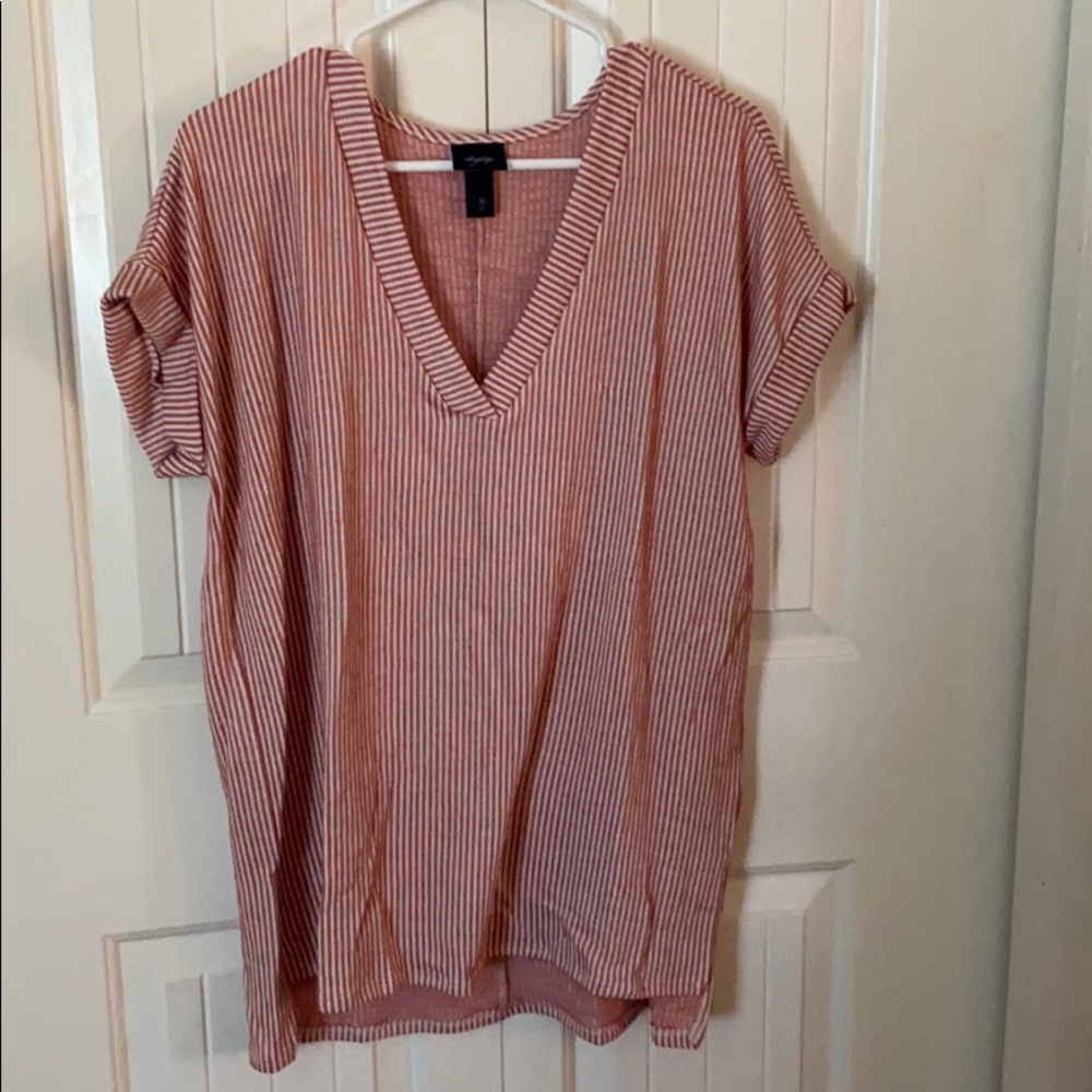 Buckle pink and white striped shirt. NWOT